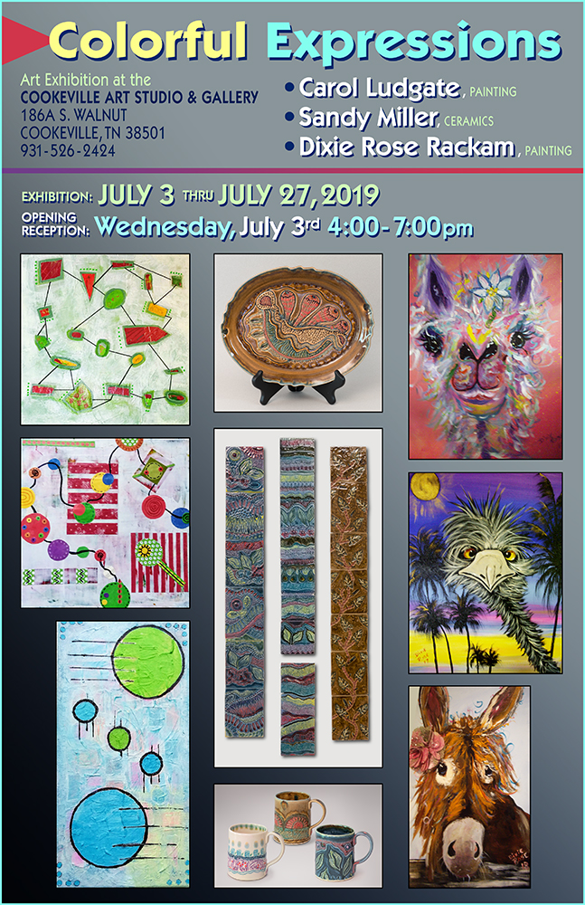 Colorful Expressions Exhibition: July 3-July 27, 2019